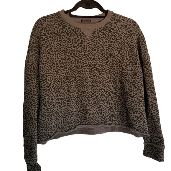 ATM ANTHONY THOMAS MELILLO French Terry Leopard Sweatshirt Size S - Picture 7 of 10